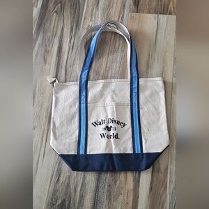 Disney Tote Bag - Cream and Blue